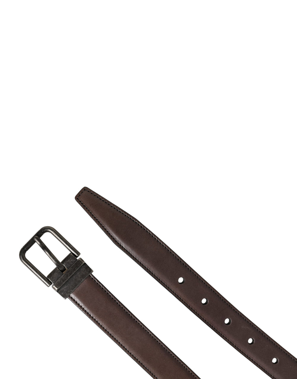 Dolce & Gabbana Calf Leather Belt in Brown