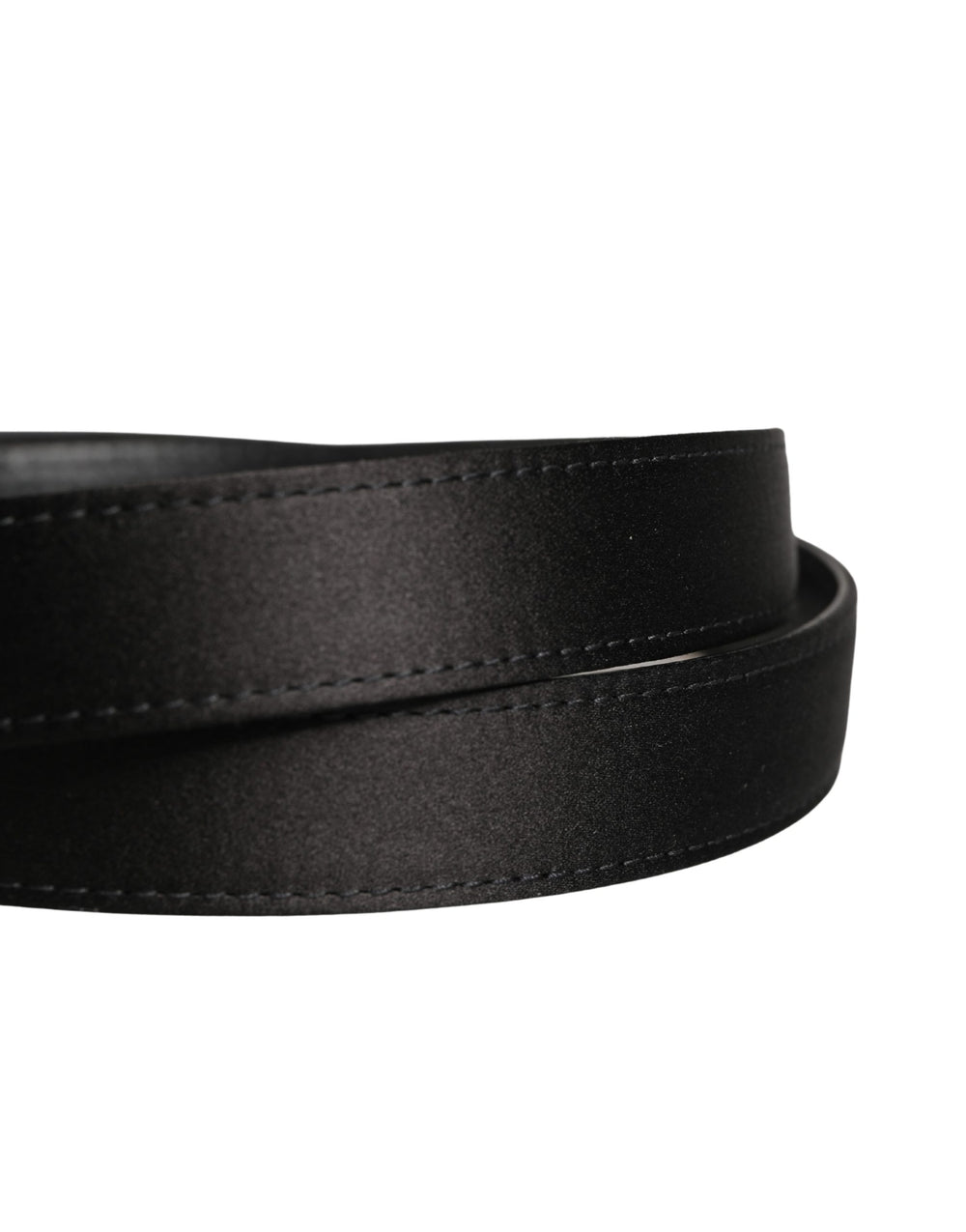 Dolce & Gabbana Silk-Viscose Belt in Black