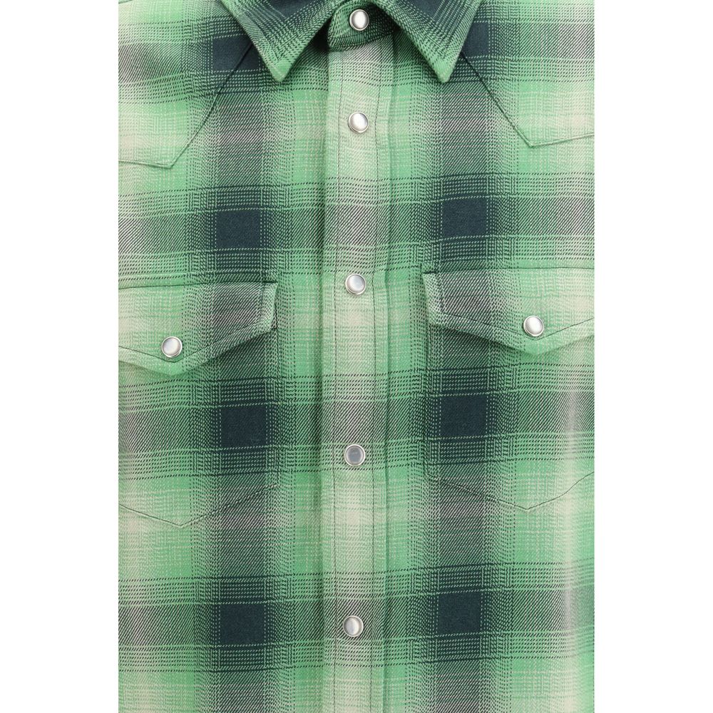 Tom Ford Bicolor Cotton Check Shirt