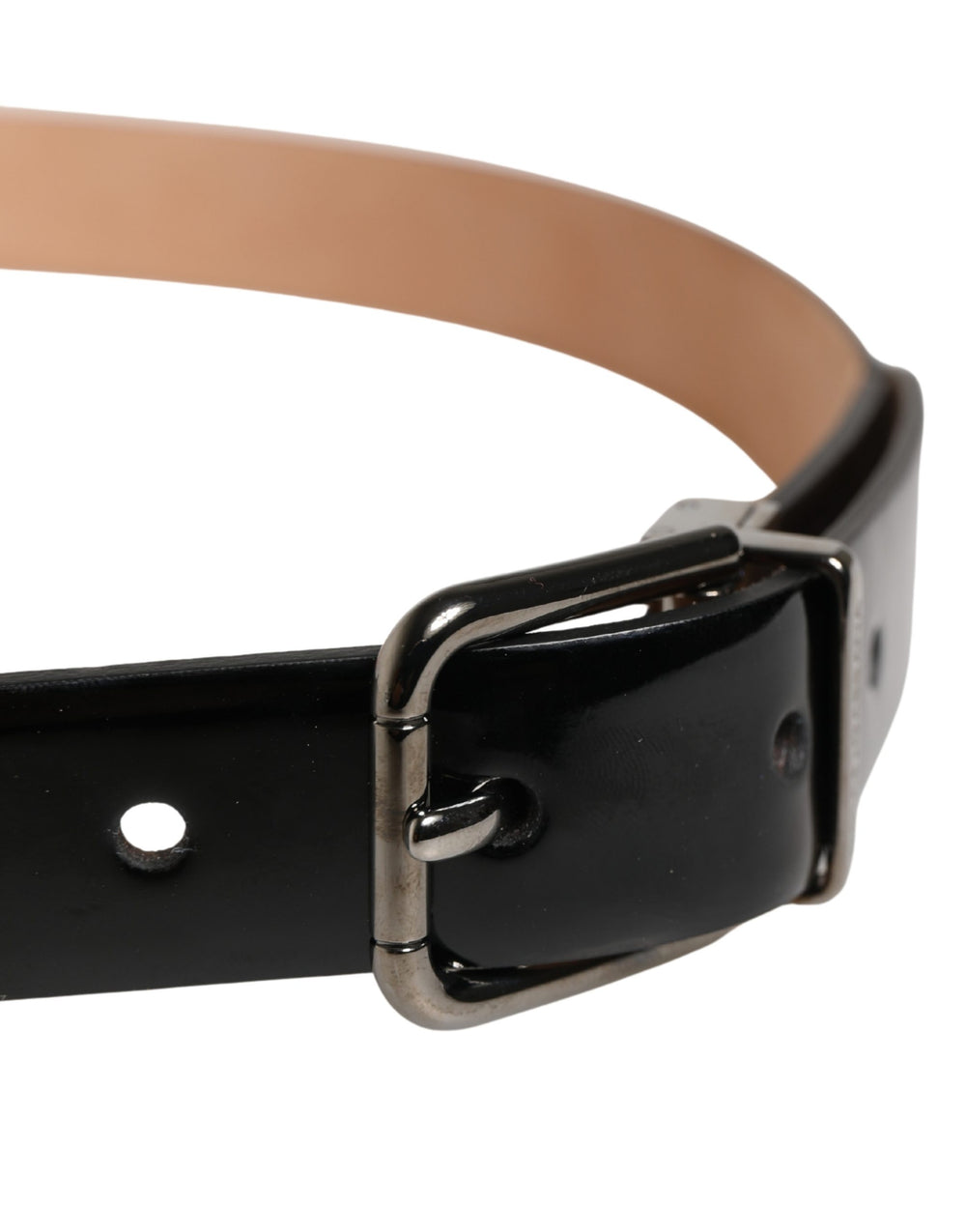 Dolce & Gabbana Calf Leather Belt in Black