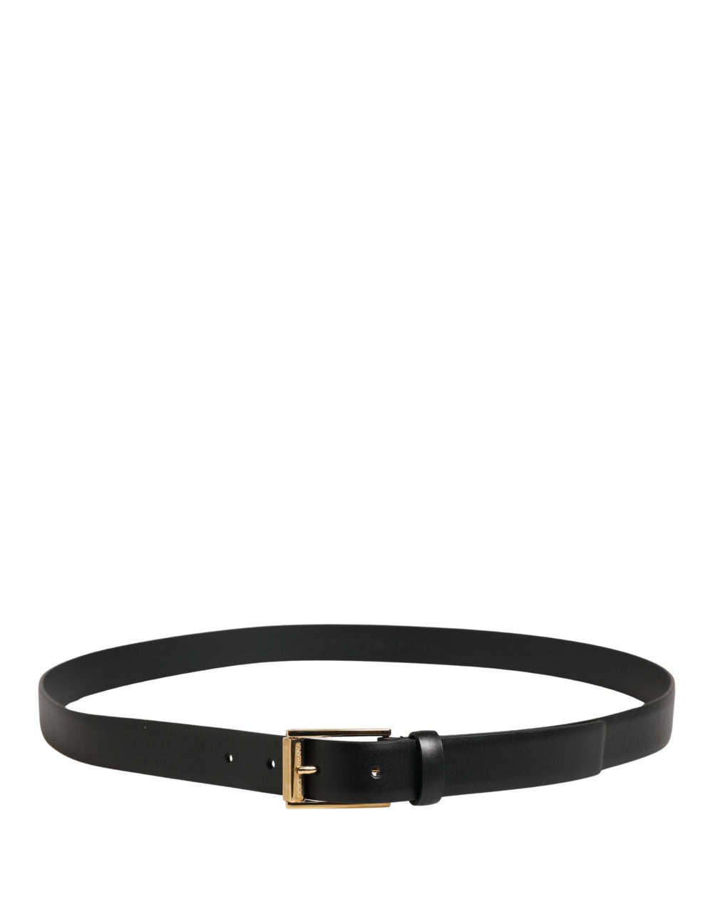 Dolce & Gabbana Calf Leather Belt in Black