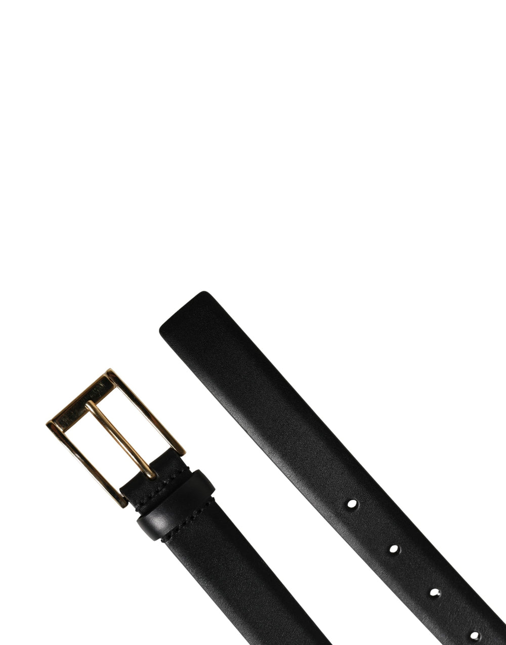 Dolce & Gabbana Calf Leather Belt in Black
