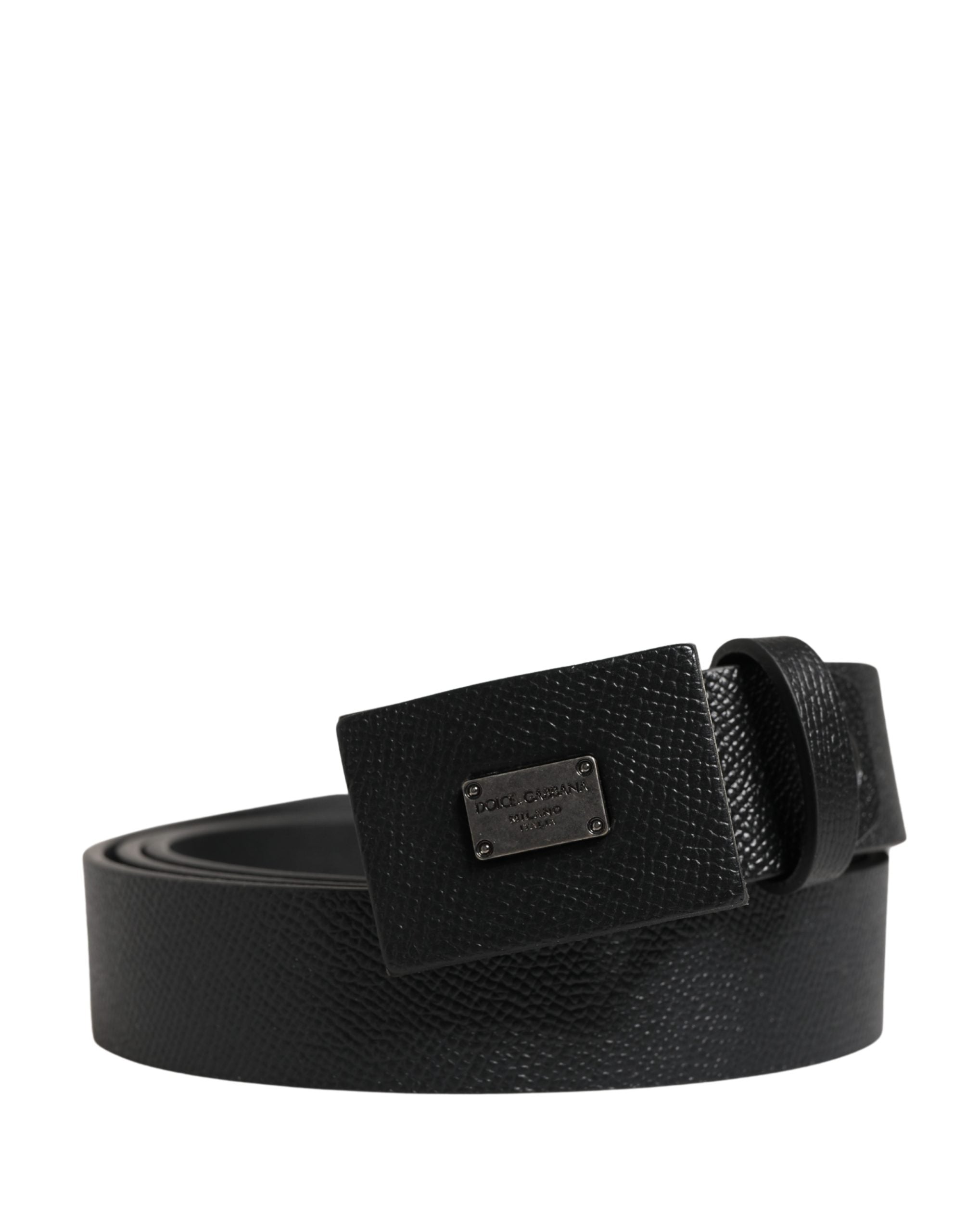 Men Black Calfskin Leather Square Buckle Belt mens luxury fashion - Mens Edit