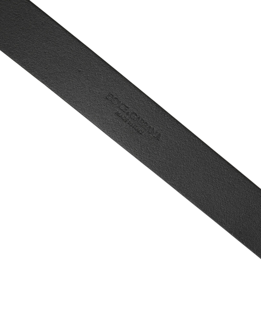 Dolce & Gabbana Calfskin Leather Square Buckle Belt in Black