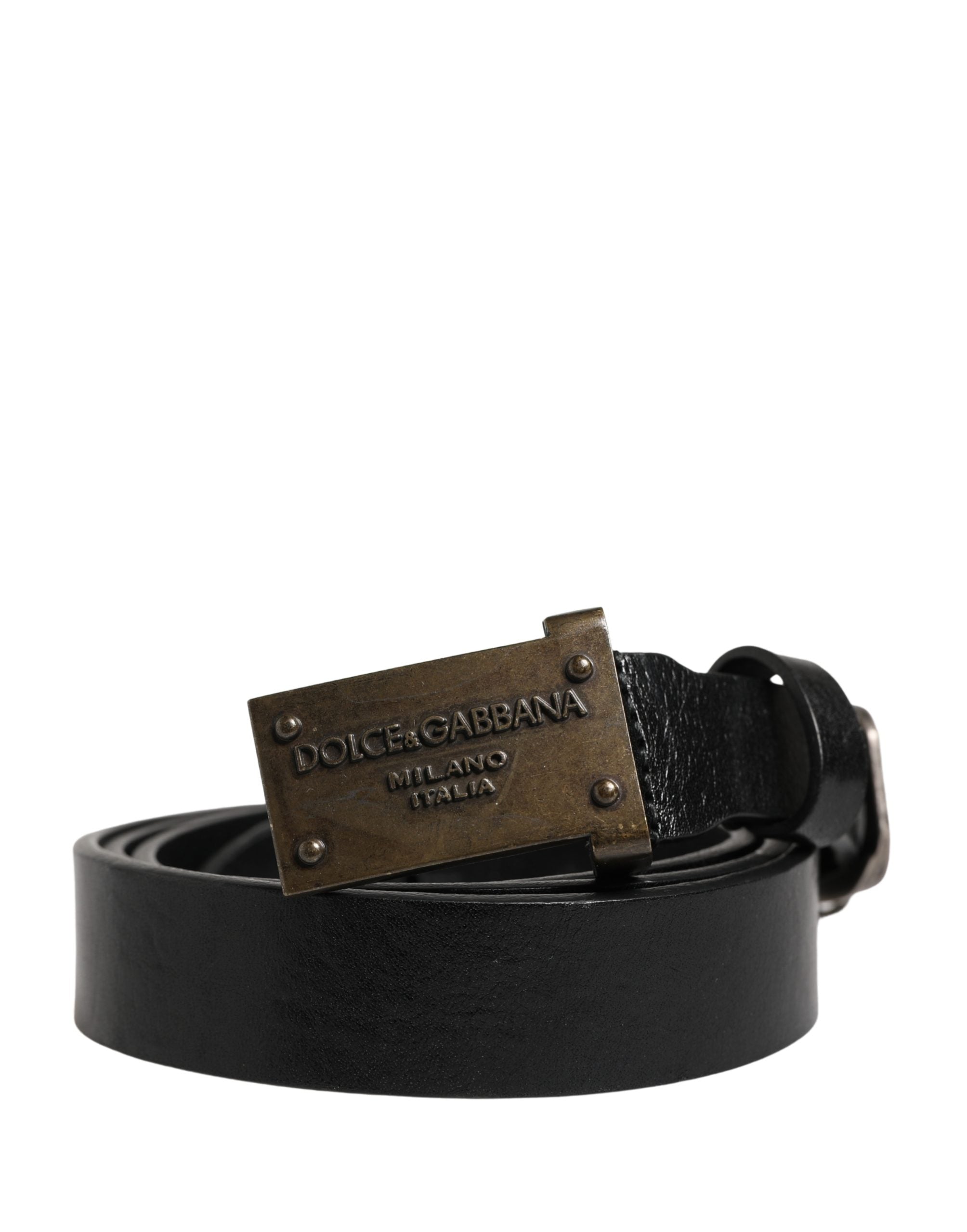 Dolce & Gabbana Ζώνη από Δέρμα Μοσχαριού σε Μαύρο