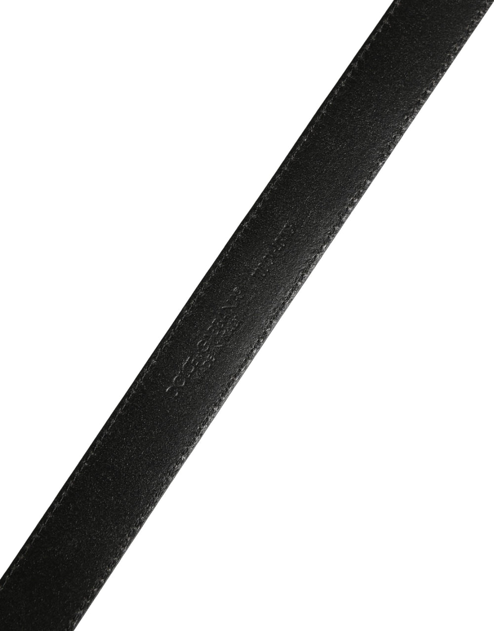 Dolce & Gabbana Calf Leather Belt in Black