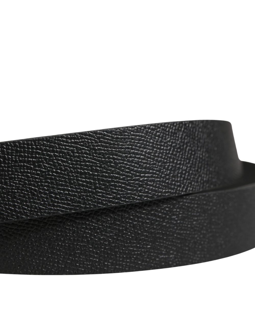 Dolce & Gabbana Calf Leather Belt in Black