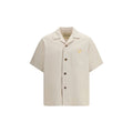 Valentino Beige Denim Shirt VLogo Detail mens luxury fashion - Mens Edit