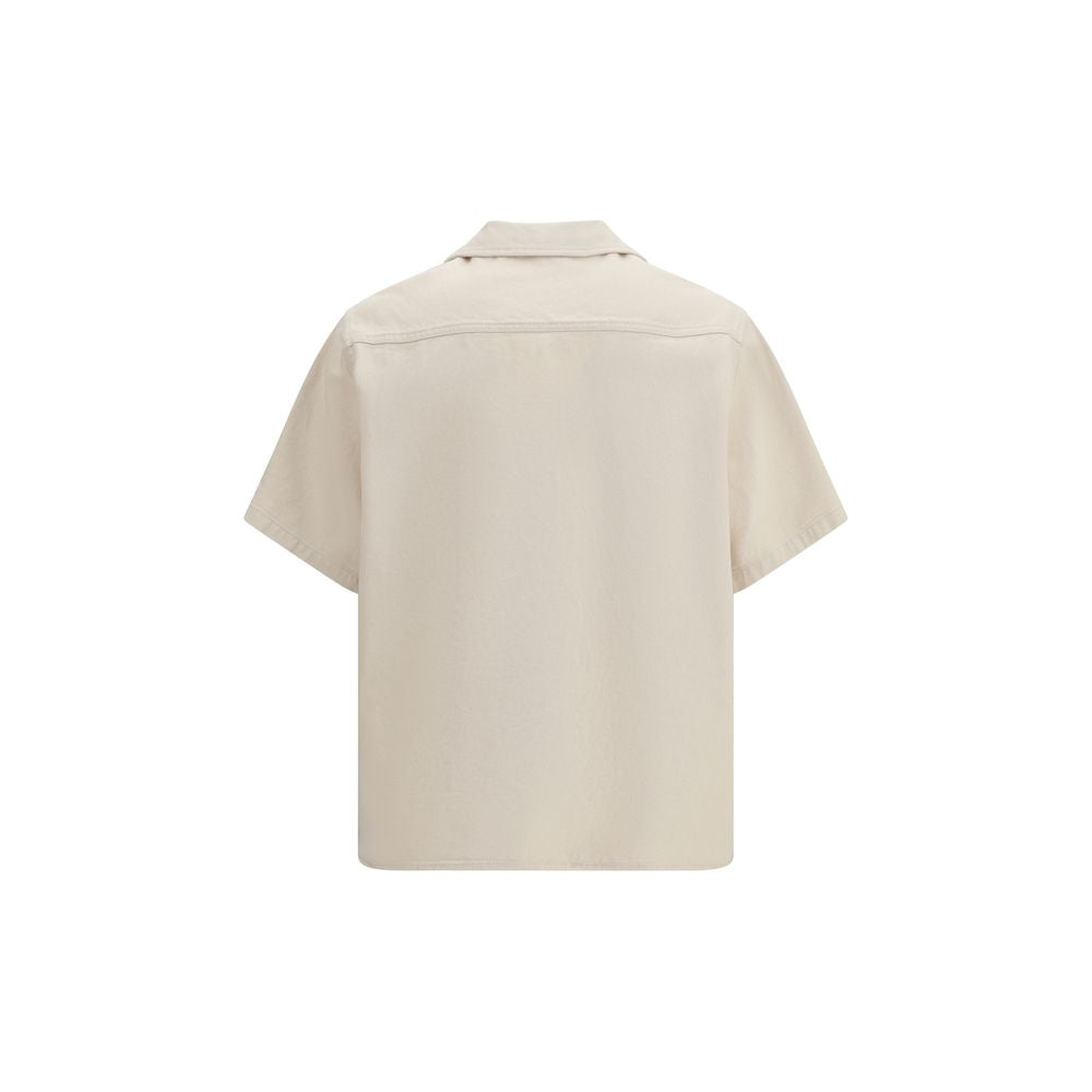 Valentino Beige Denim Bowling Shirt