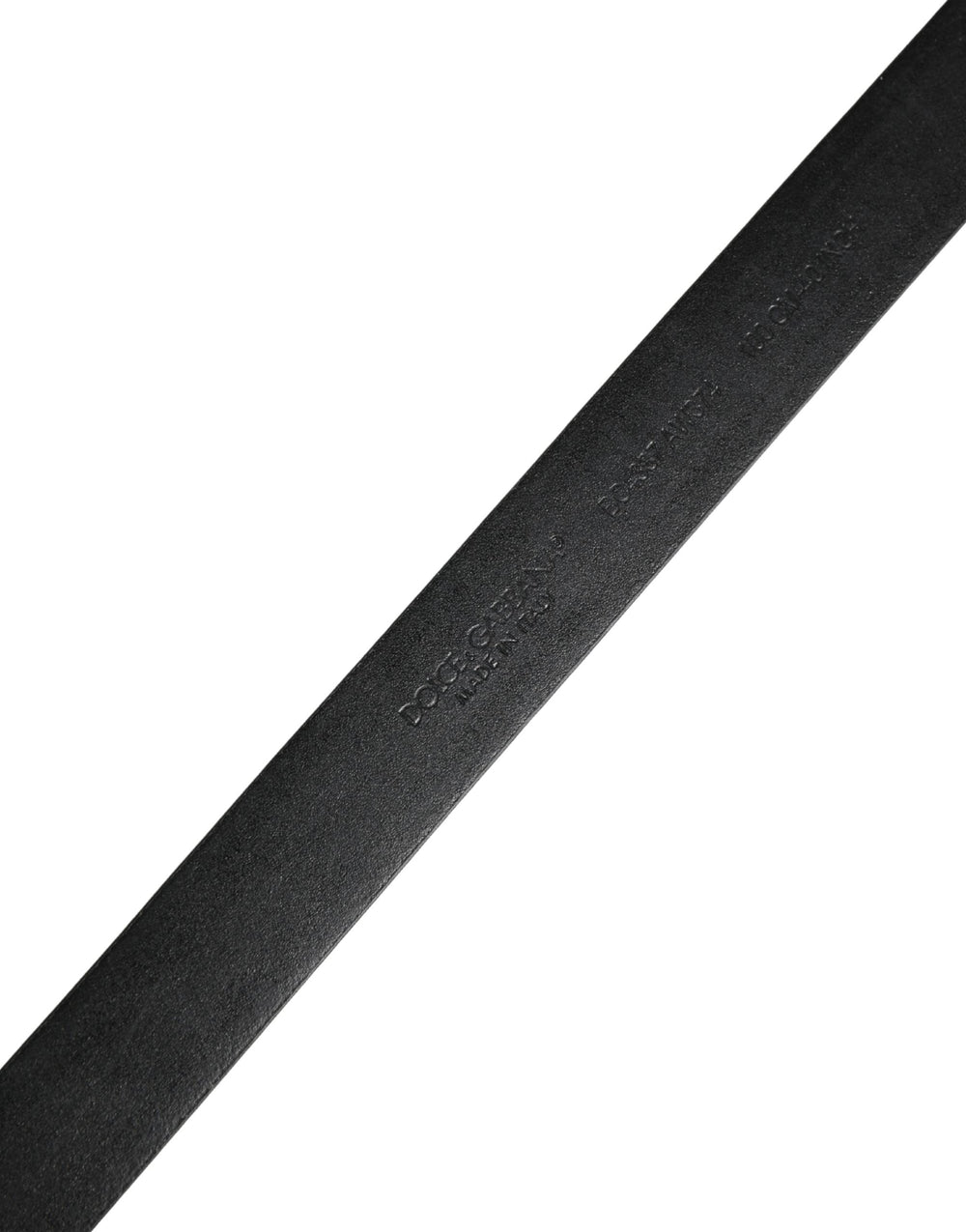 Dolce & Gabbana Calf Leather Belt in Black