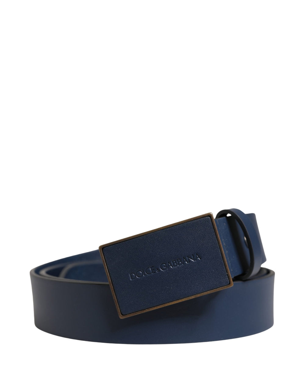 Dolce & Gabbana Calf Leather Belt in Blue