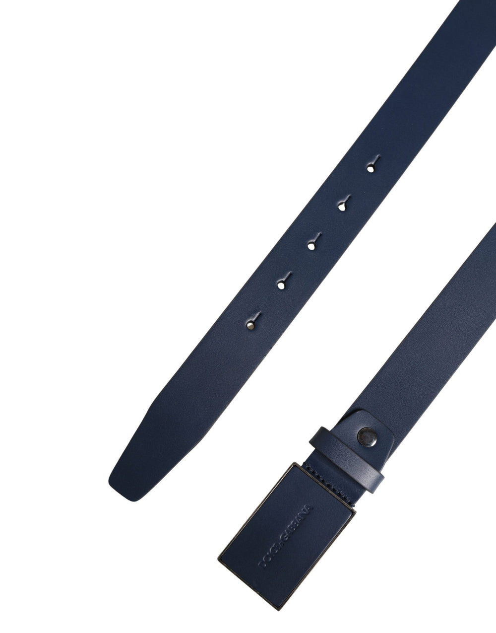 Dolce & Gabbana Calf Leather Belt in Blue