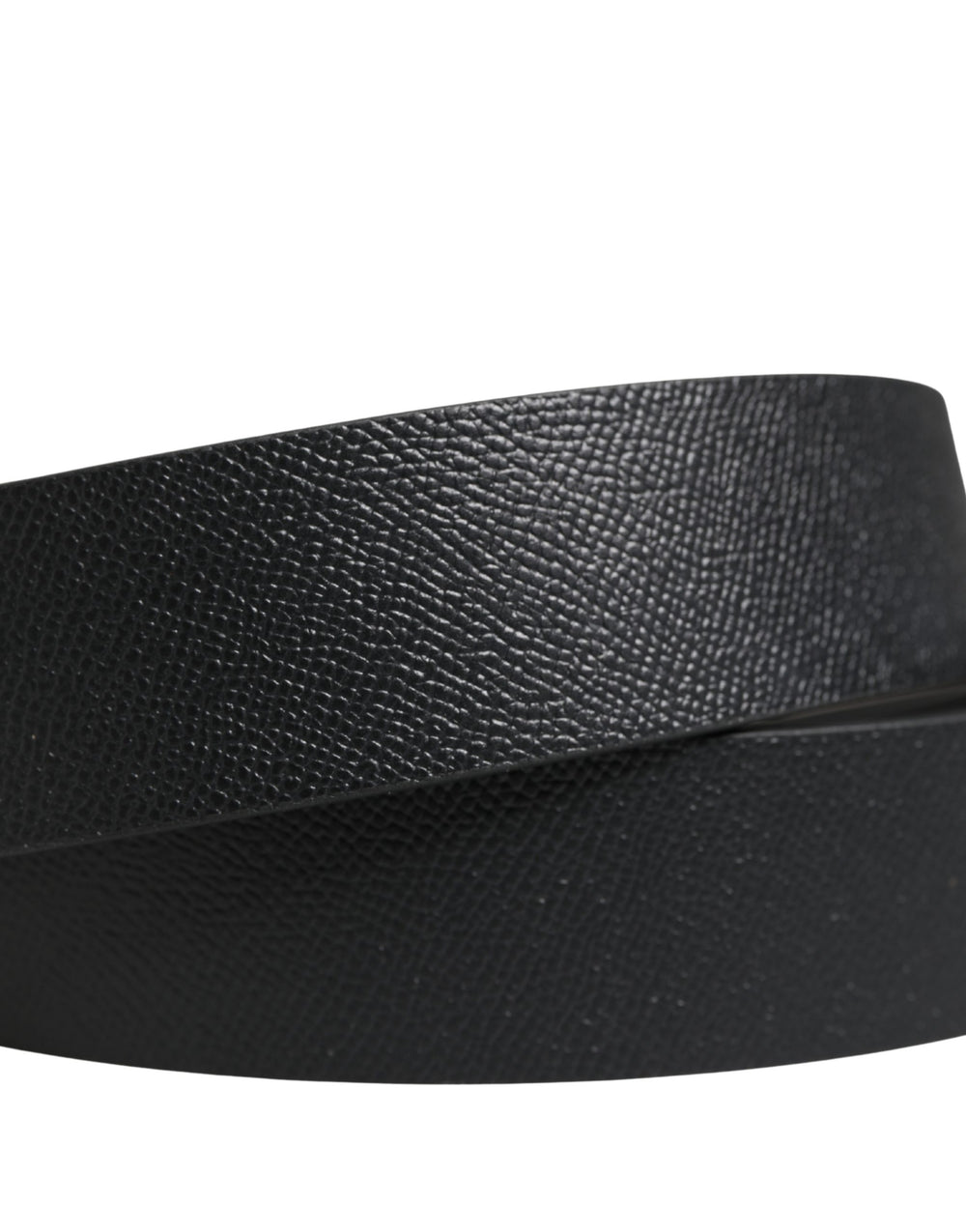 Dolce & Gabbana Calf Leather Belt in Black