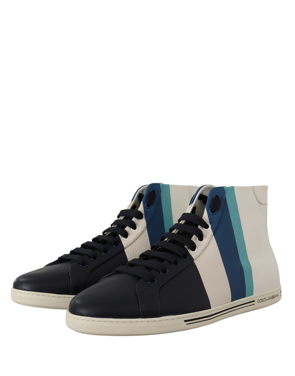 Dolce & Gabbana Leather Mid-Top Sneakers in Multicolor