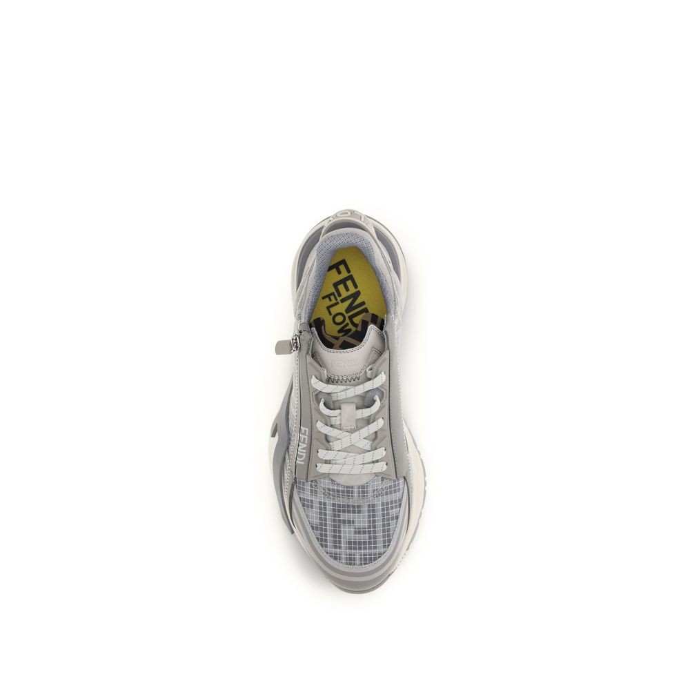 Fendi Flow High-Performance Athletic Sneakers in Gray
