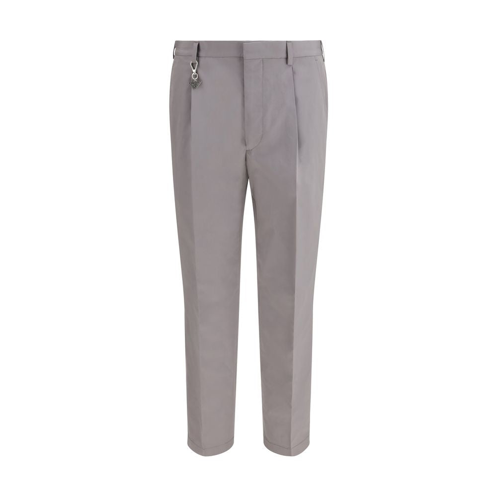 Prada Cotton Poplin Dress Pants in Grey