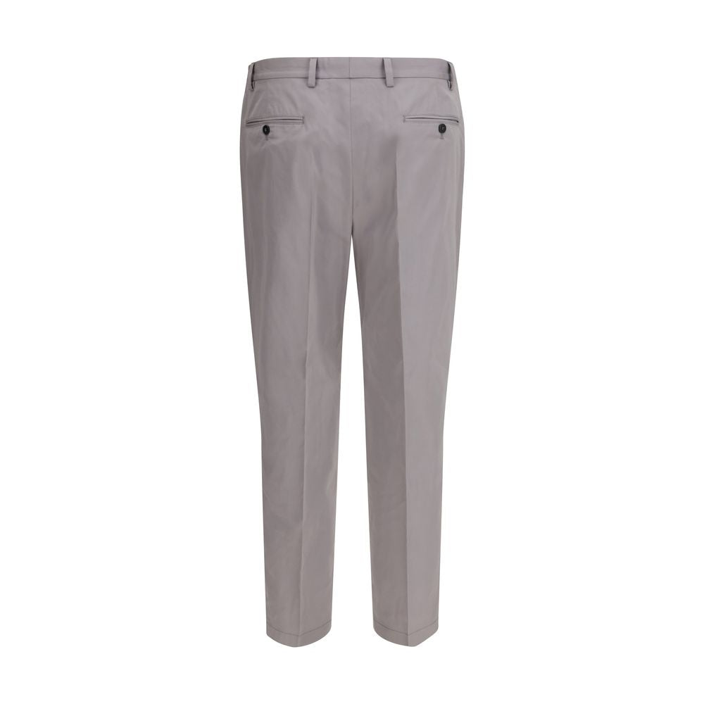 Prada Cotton Poplin Dress Pants in Grey