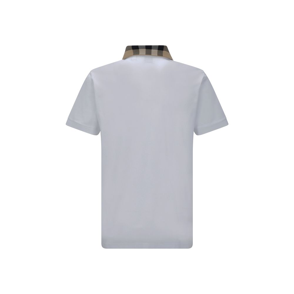 Burberry Cotton Polo Shirt in White