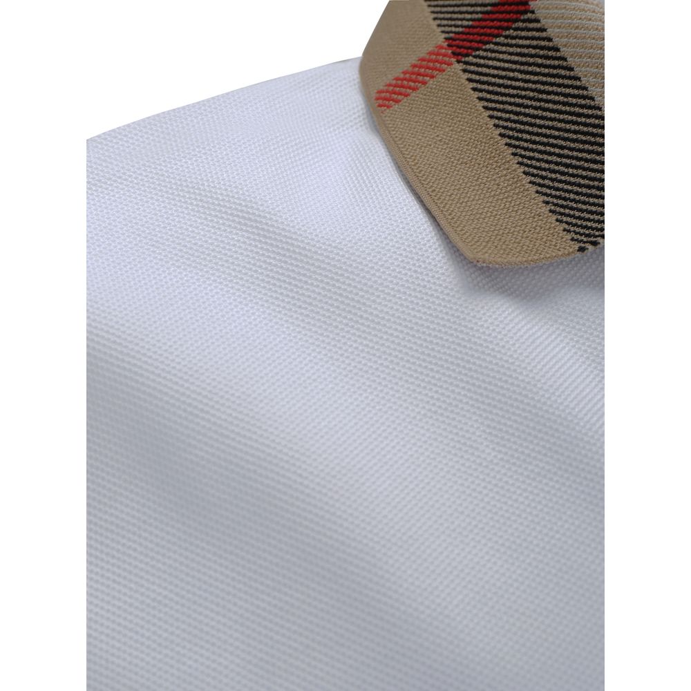 Burberry Βαμβακερό Polo σε Λευκό