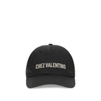 Valentino Garavani Black Cotton Cap Embroidered mens luxury fashion - Mens Edit