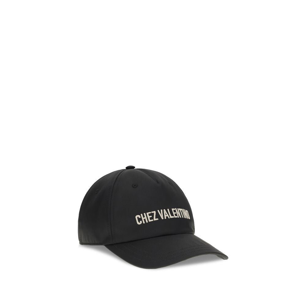 Valentino Garavani Black Cotton Baseball Cap