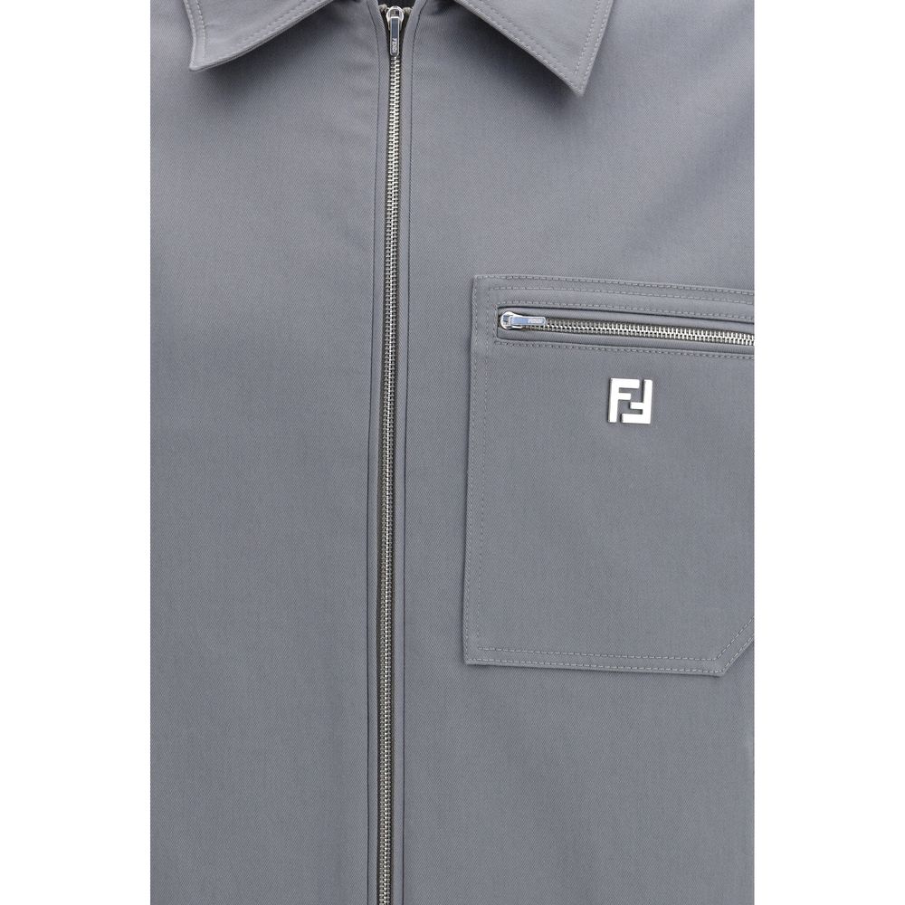 Fendi Βαμβακερό Shell Jacket σε Γκρι