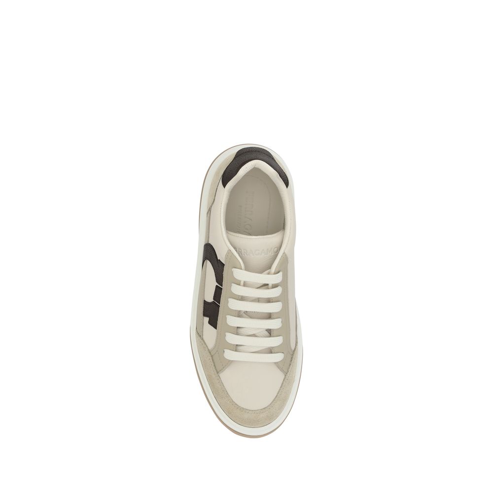 Ferragamo Δερμάτινα Sneakers από δέρμα μοσχαριού σε Πολύχρωμο