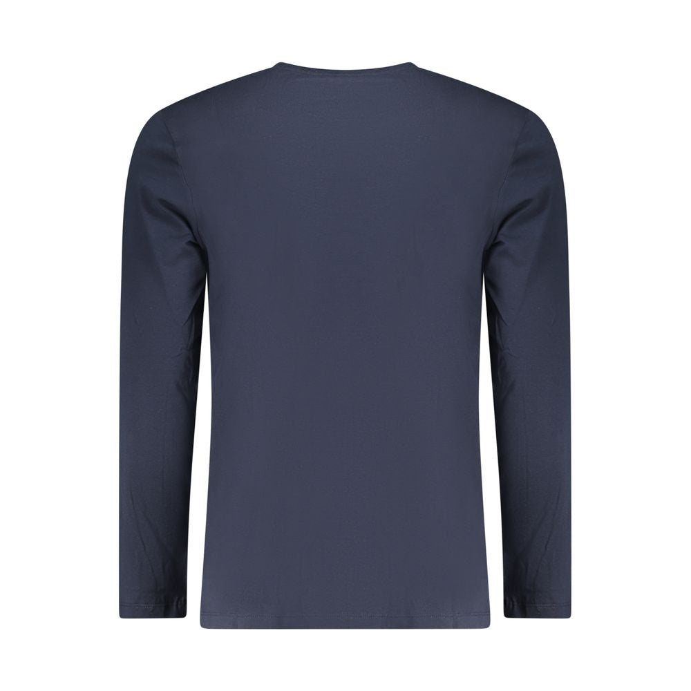 Hugo Boss Cotton Long-Sleeve T-Shirt in Blue
