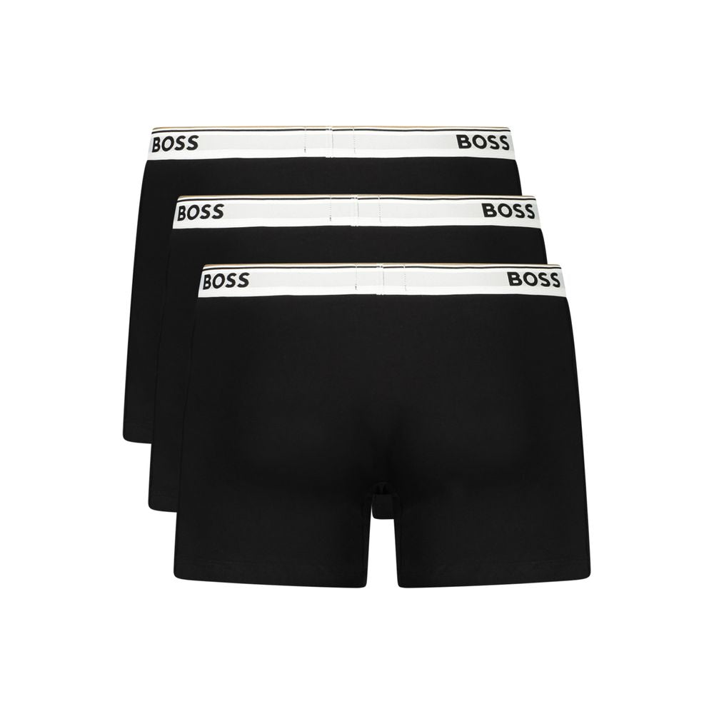 Hugo Boss Cotton Boxer Shorts in Black