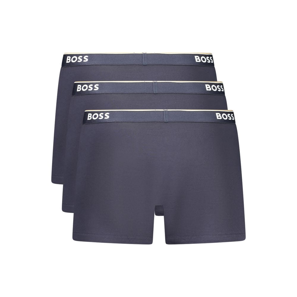 Hugo Boss Cotton Stretch Boxer Short in Blue
