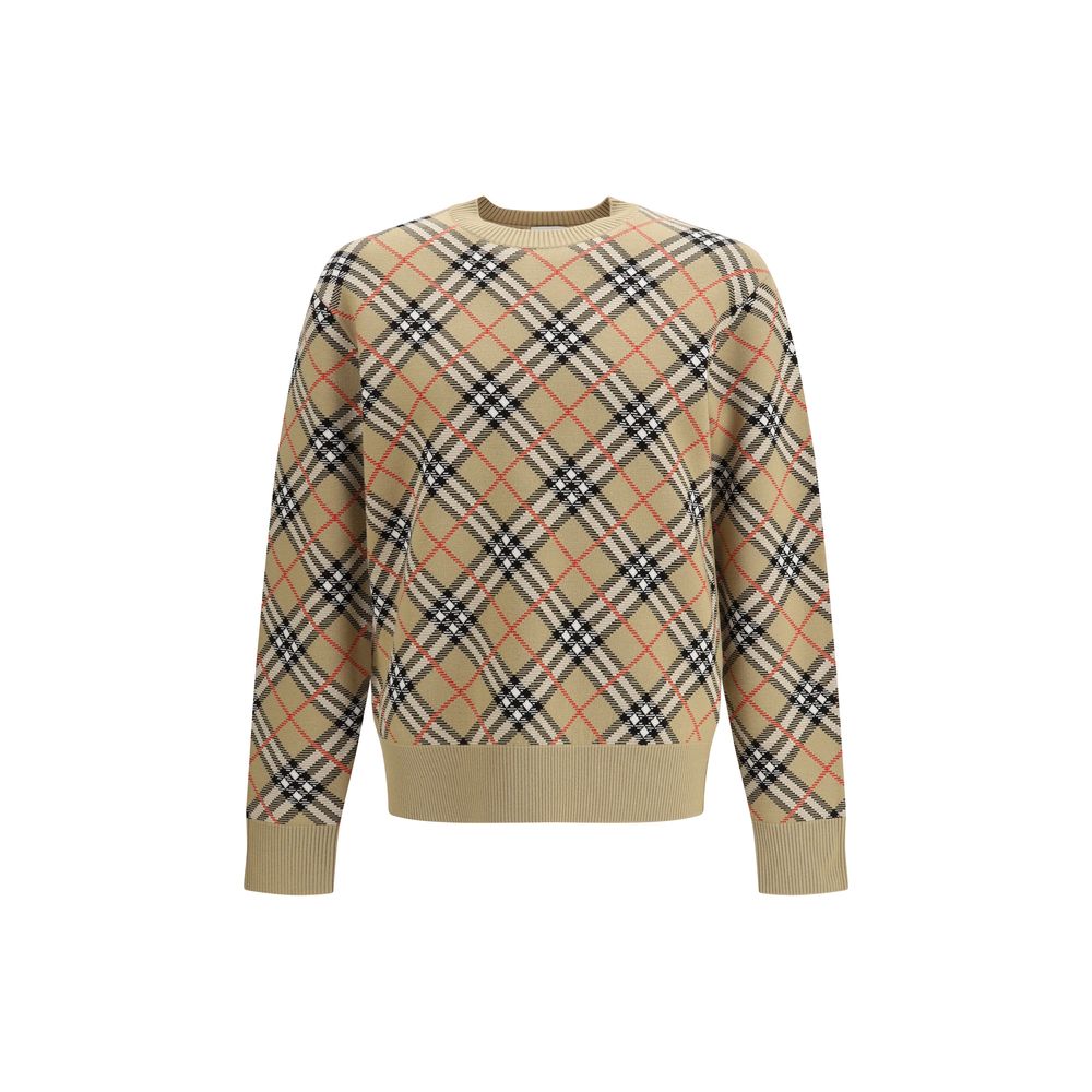 Burberry Cotton Sweatshirt in Beige mens luxury fashion - Mens Edit