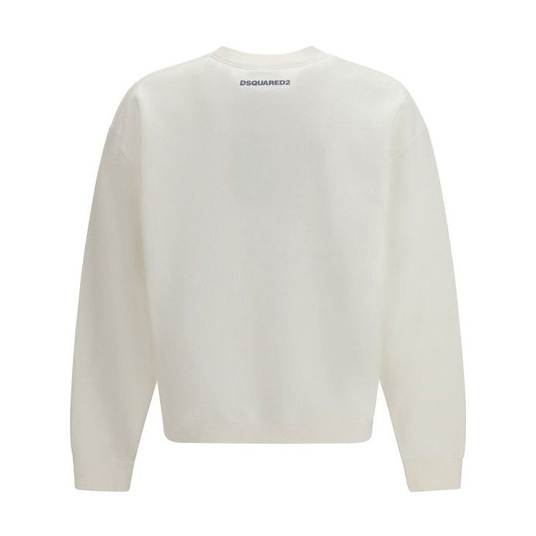 Dsquared² Cotton Sweatshirt in White