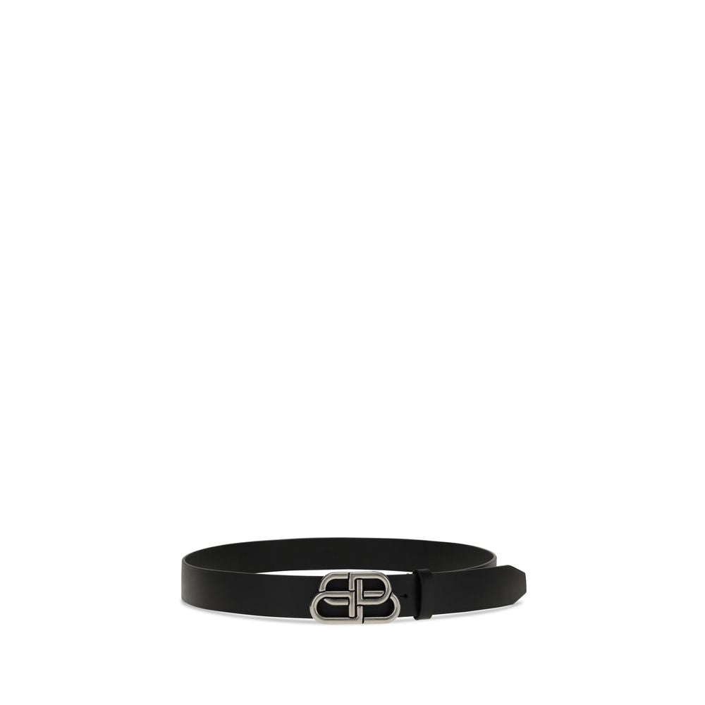 Balenciaga Calf Leather Belt in Black
