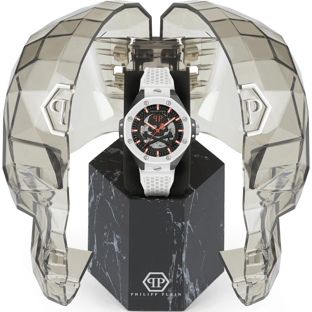 Philipp Plein Plein Extreme Automatic Sport Watch in White and Black
