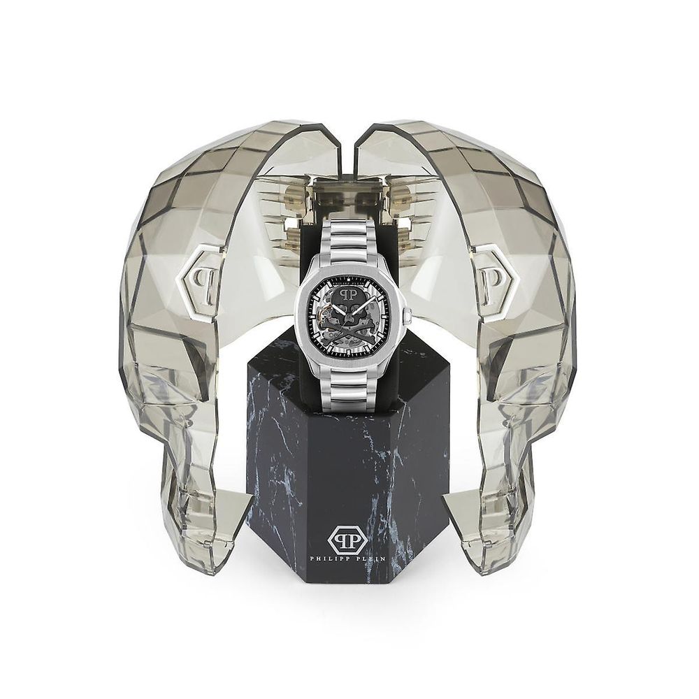 Philipp Plein Skeleton Spectre Automatic Watch in Grey