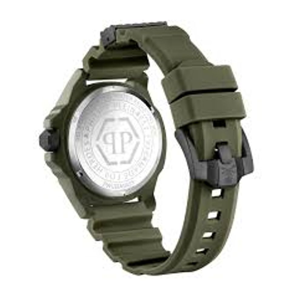 Philipp Plein Bicolor Ceramic Watch in Green