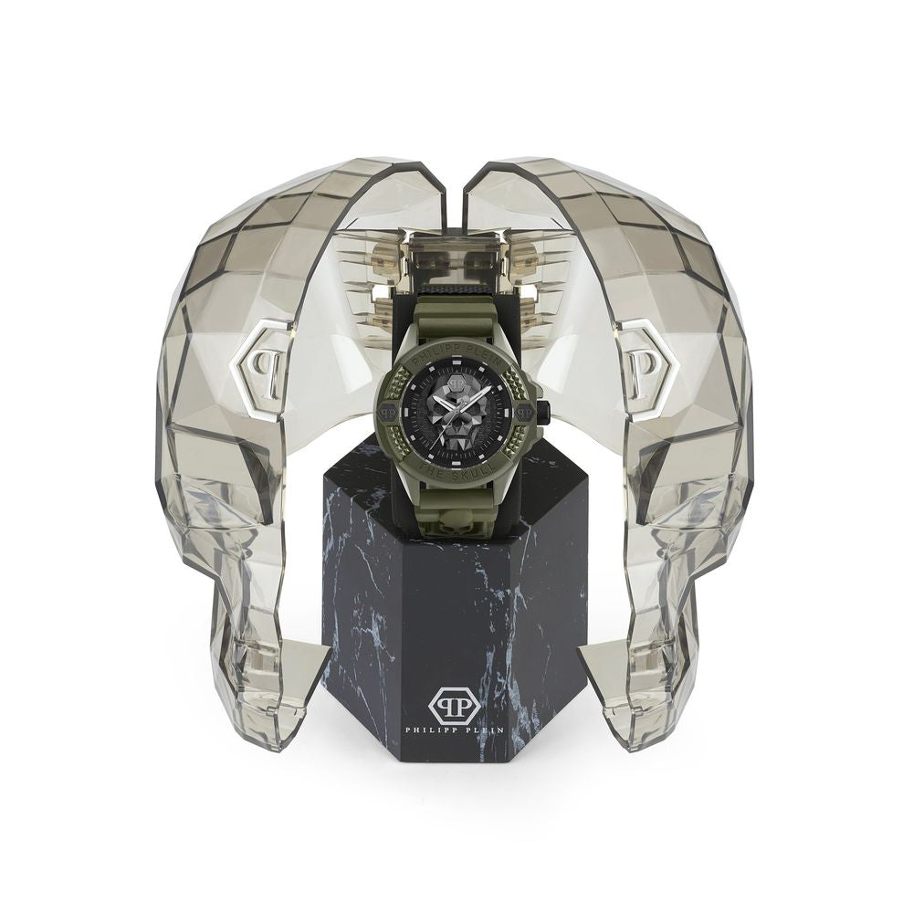 Philipp Plein Bicolor Ceramic Watch in Green