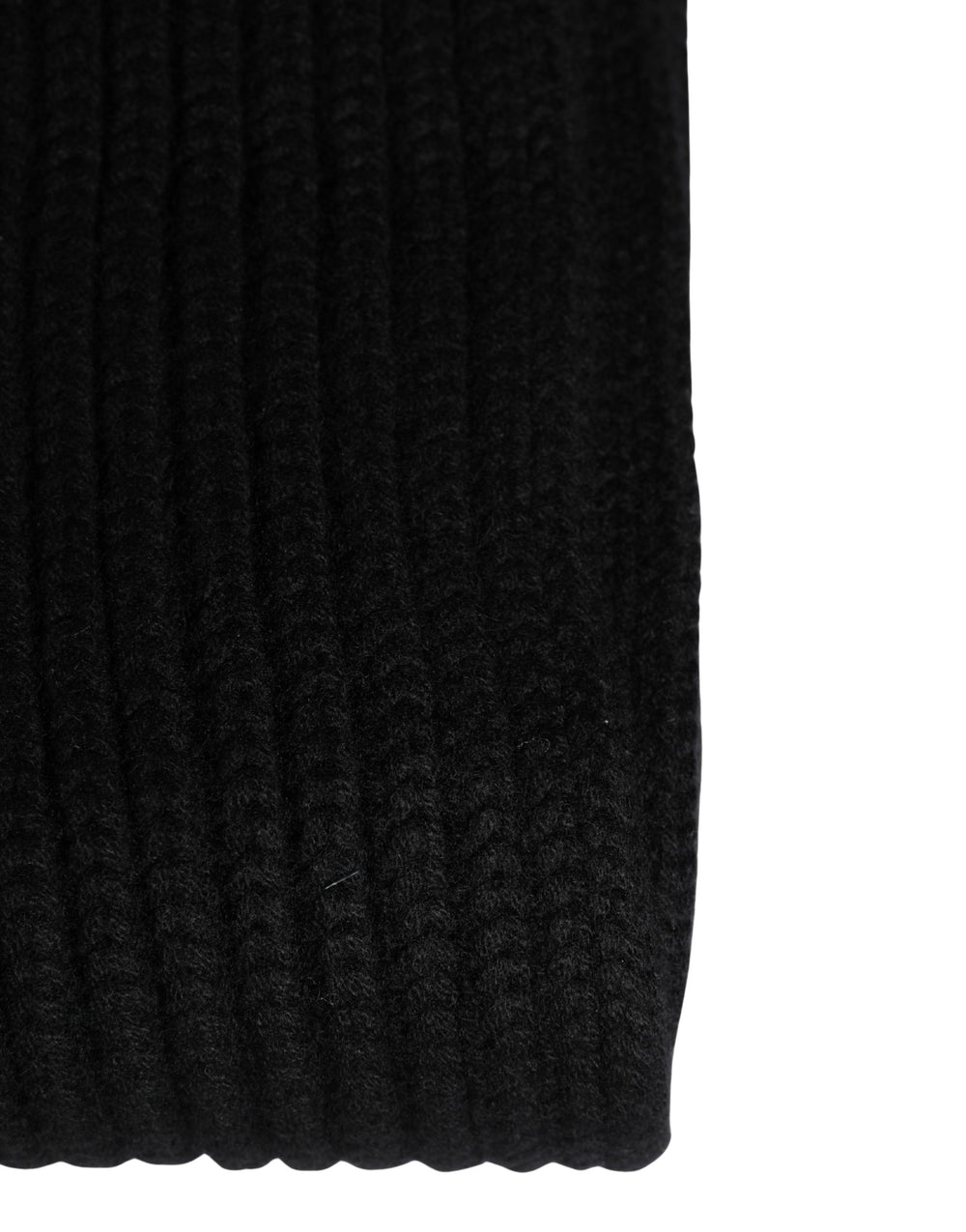 Dolce & Gabbana 100% Cashmere Knitted Neck Warmer in Black