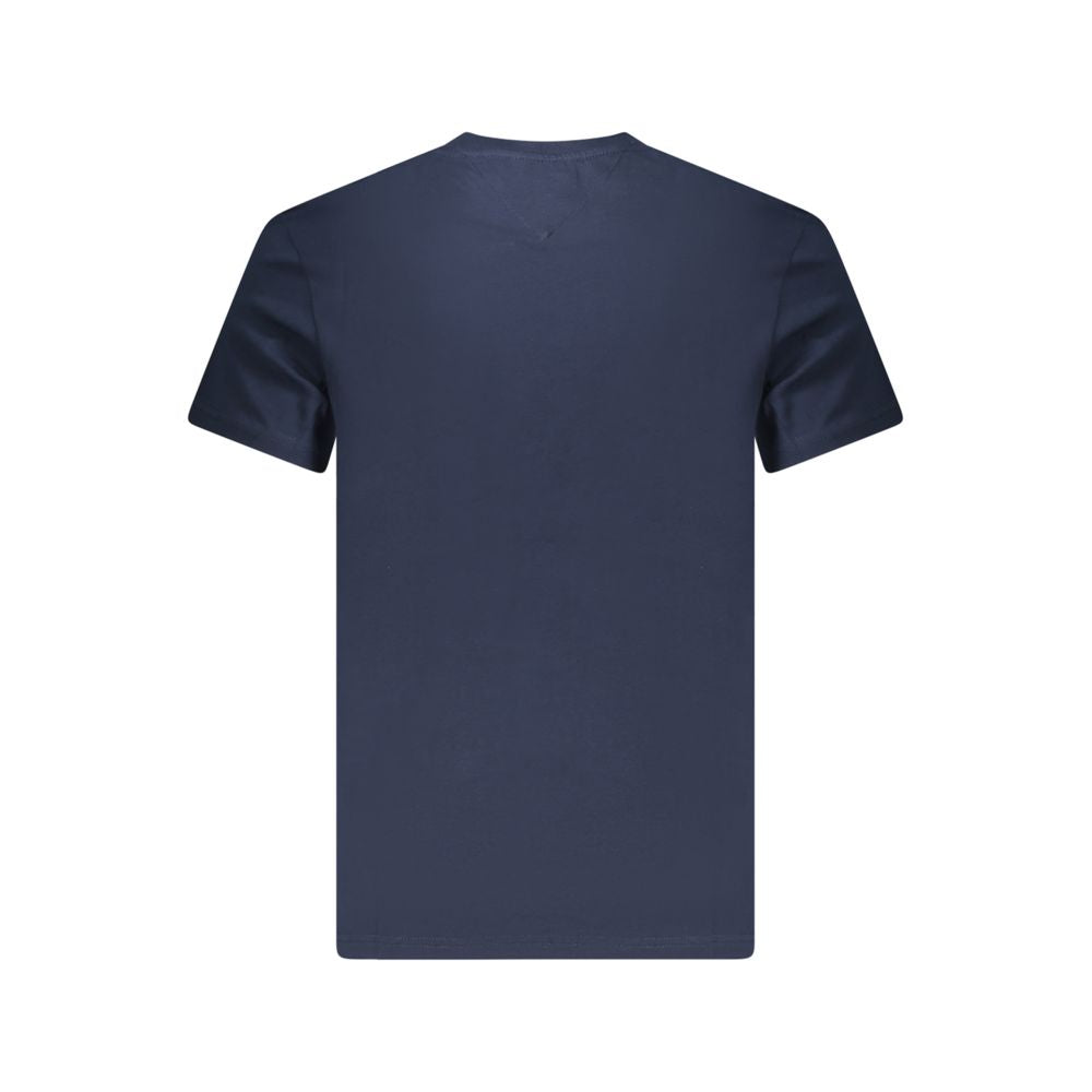 Tommy Hilfiger Μπλε Βαμβακερό T-Shirt