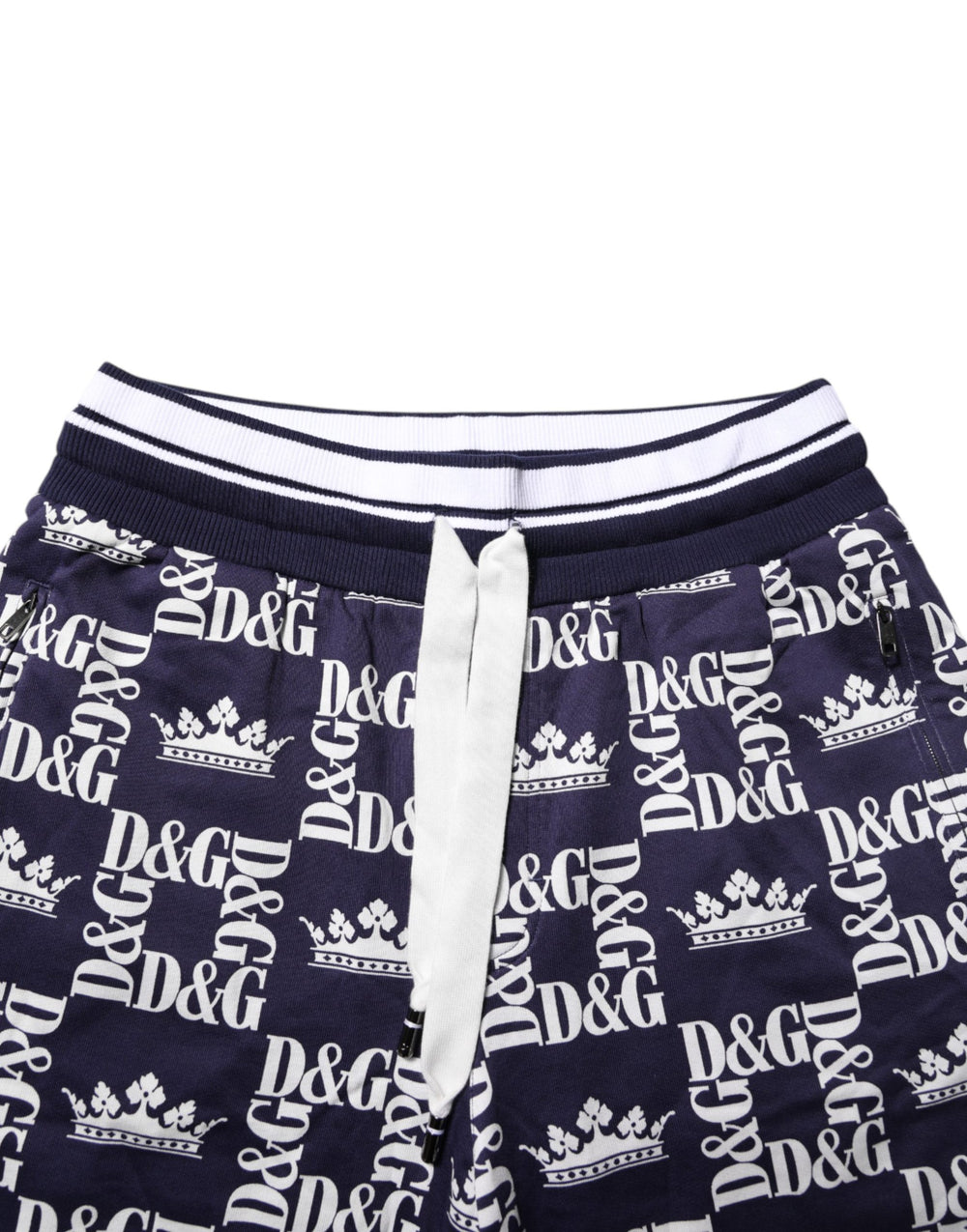 Dolce & Gabbana Cotton Bermuda Shorts in Navy Blue