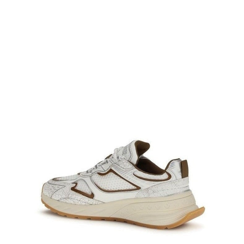 Dsquared² Calf Leather and Mesh Sneakers in White