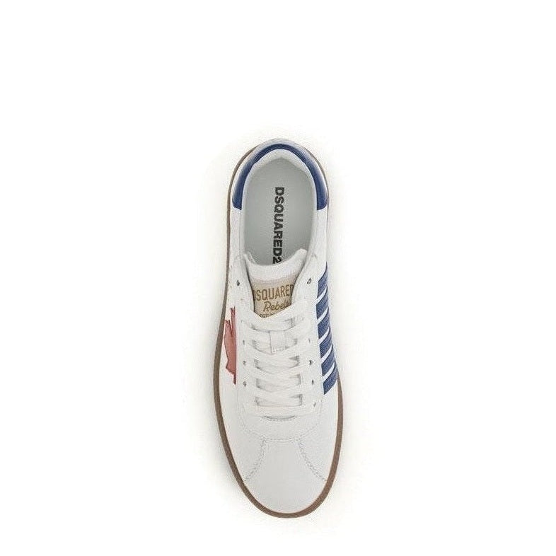 Dsquared² Bos Taurus Chunky Sneakers in White Calf Leather
