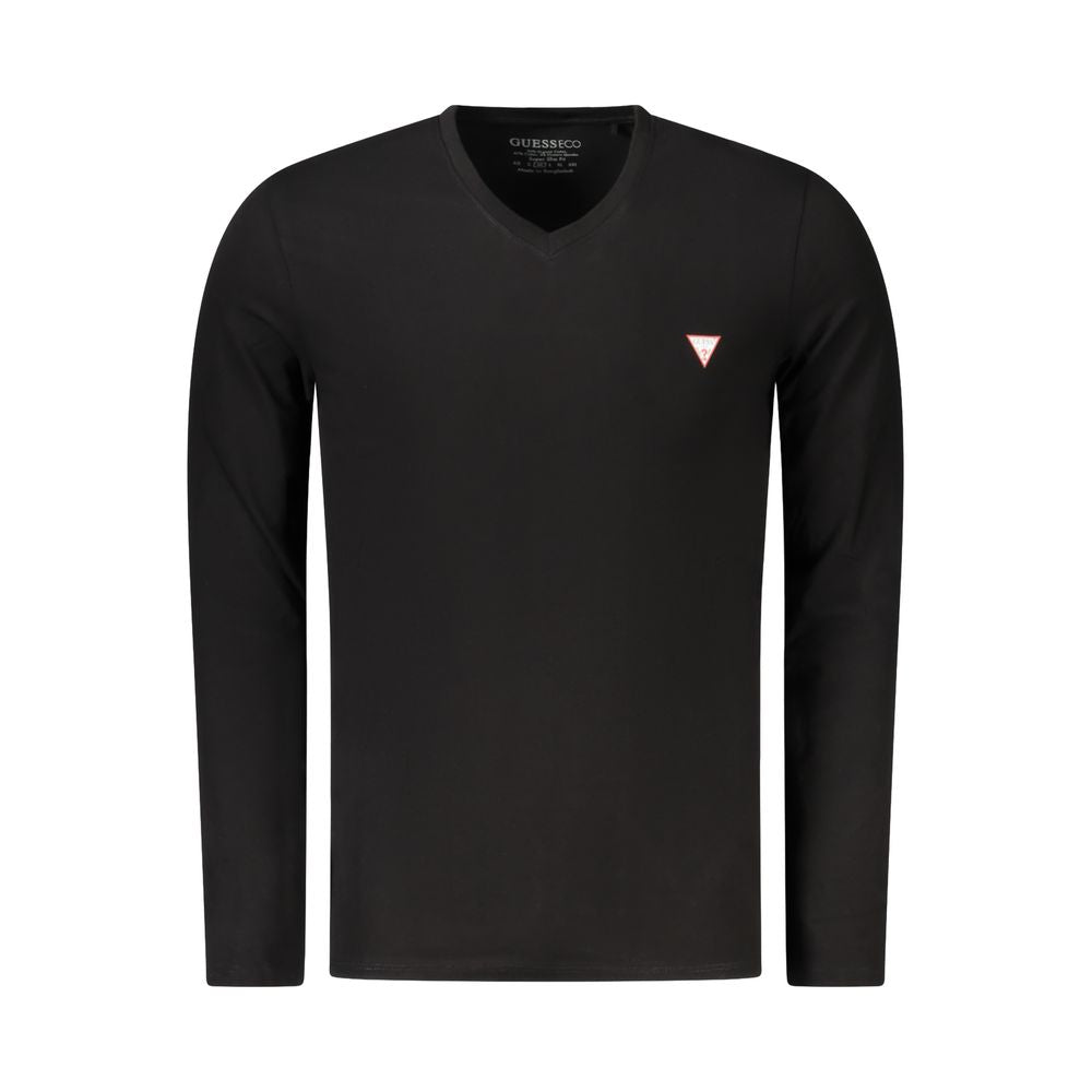Guess Μαύρο Βαμβακερό T-Shirt