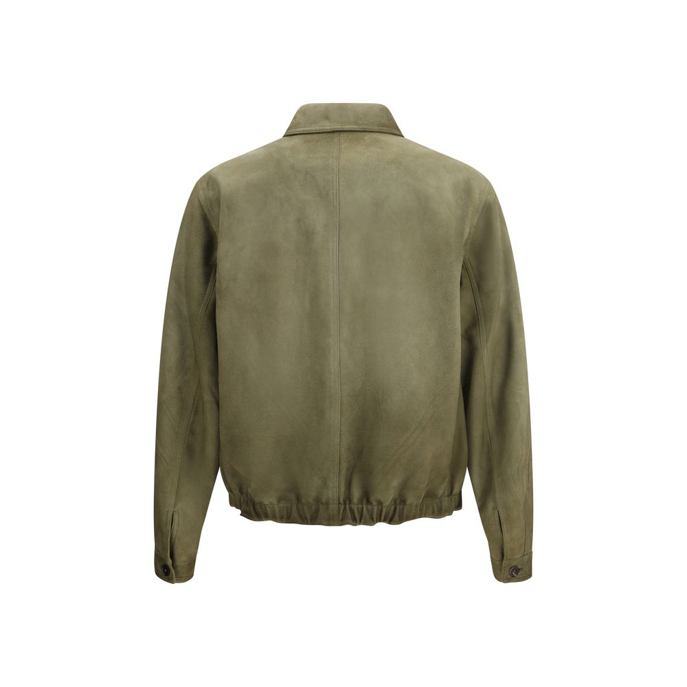 Prada Lambskin Suede Jacket in Bicolor