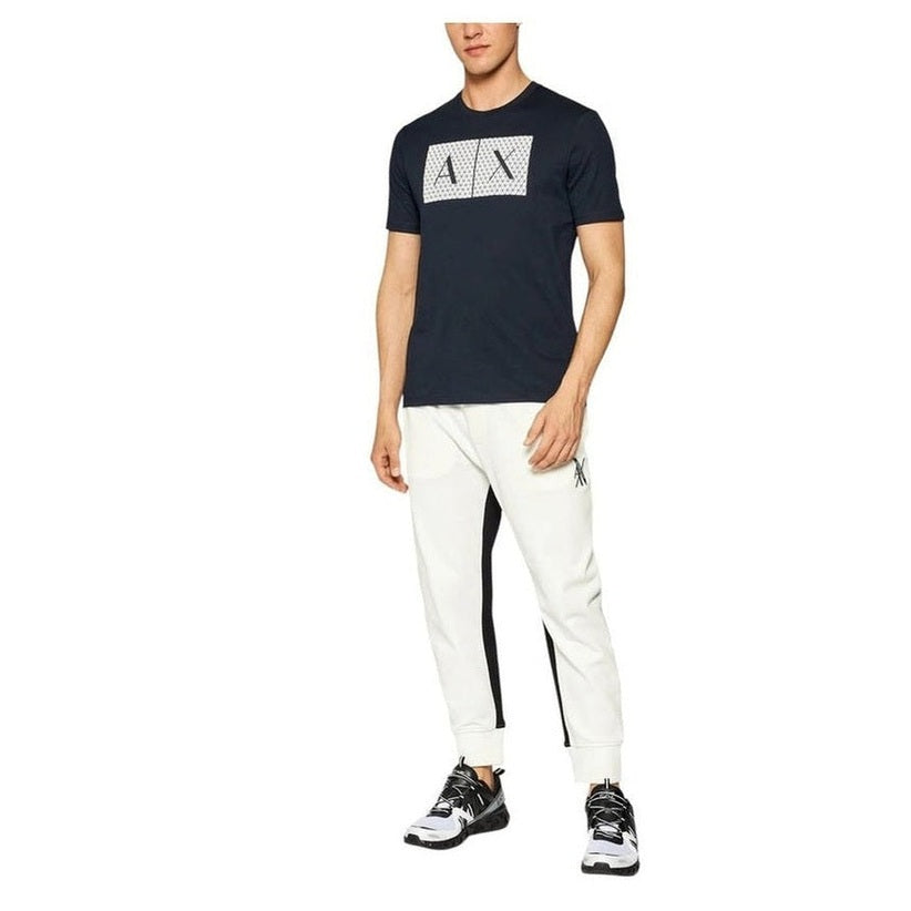Armani Exchange Blue Cotton T-Shirt