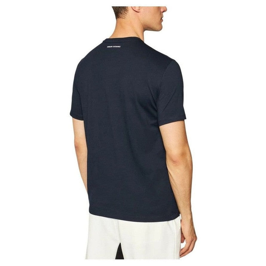 Armani Exchange Blue Cotton T-Shirt