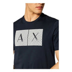 Armani Exchange Blue Cotton T-Shirt