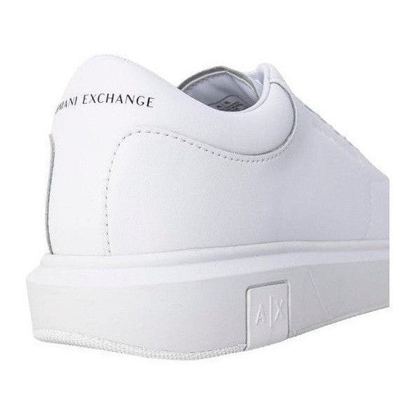 Armani Exchange Δερμάτινα Sneakers Χαμηλού Προφίλ σε Λευκό