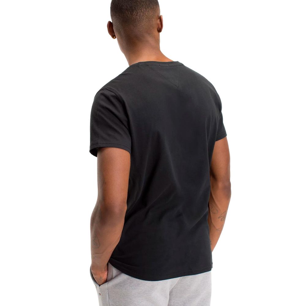 Tommy Hilfiger Μαύρο Βαμβακερό T-Shirt