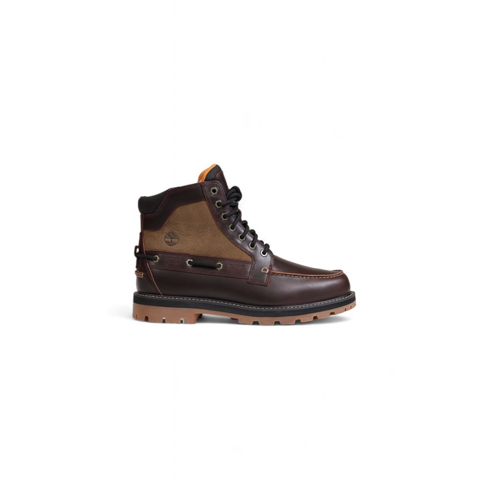 Timberland Καφέ Μπότες Δεμένες με Κορδόνια από Βιολογικό Ύφασμα